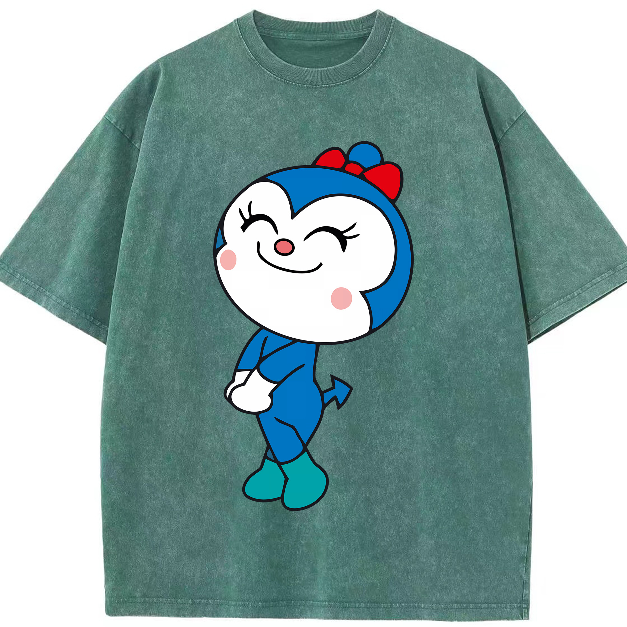 （画像用） アンパンマン Anpanman 綿100% ヴィンテージ風 半袖Tシャツ（フロントプリント）